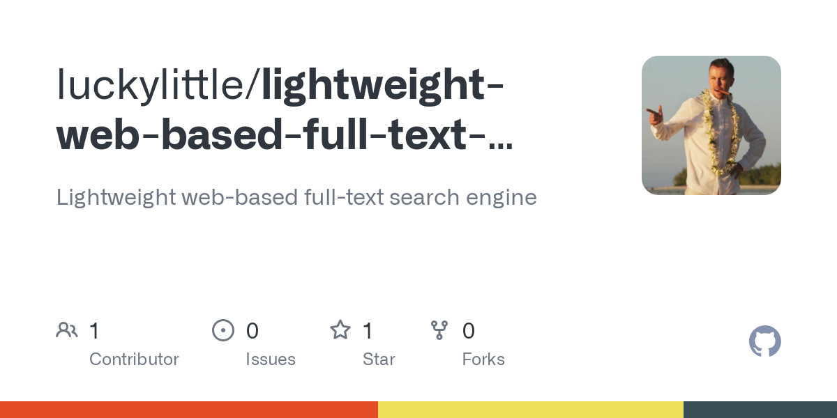 lightweight web based full text search engine