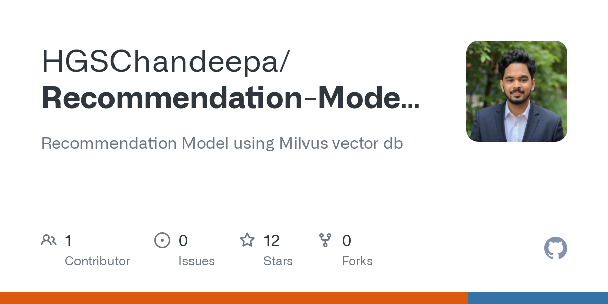 Recommendation Model using Milvus vector db