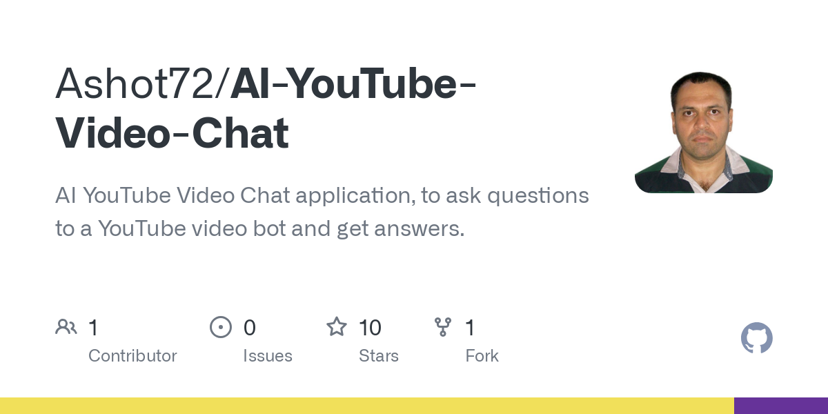 AI YouTube Video Chat