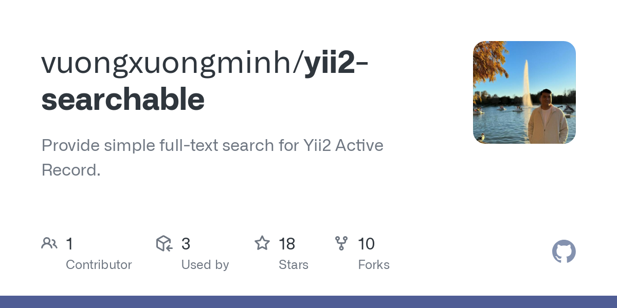 yii2 searchable