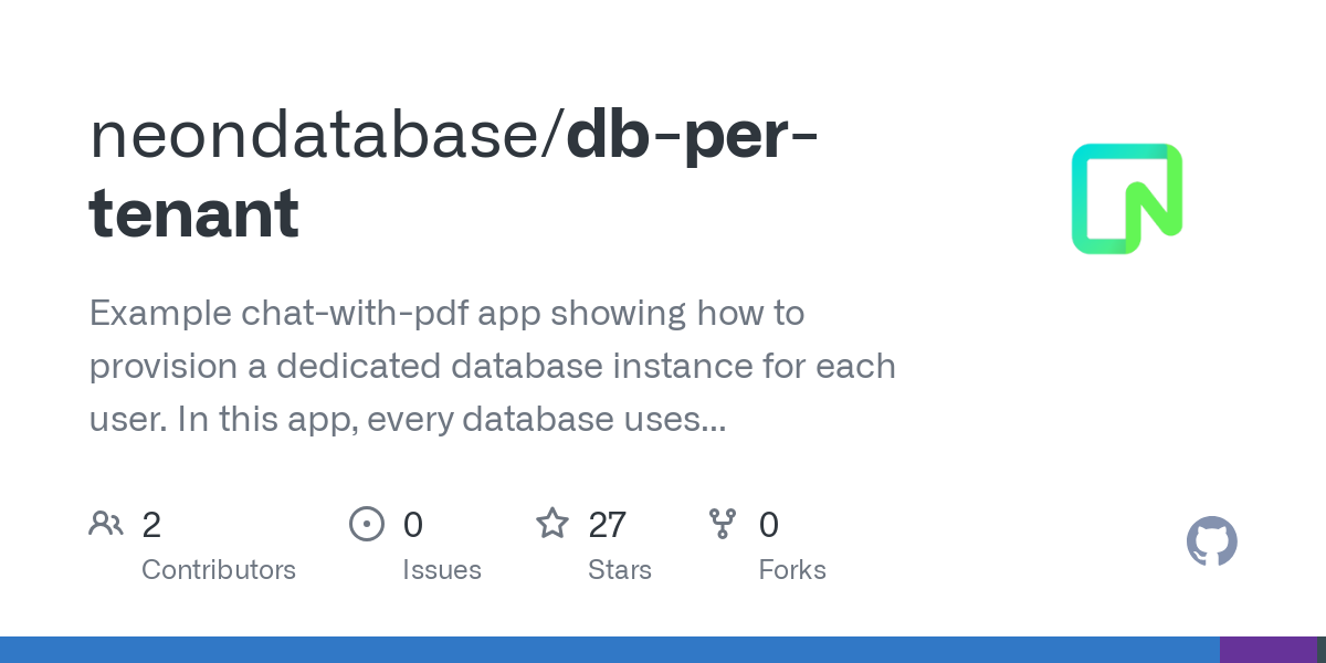 db per tenant