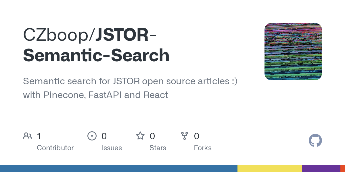 JSTOR Semantic Search