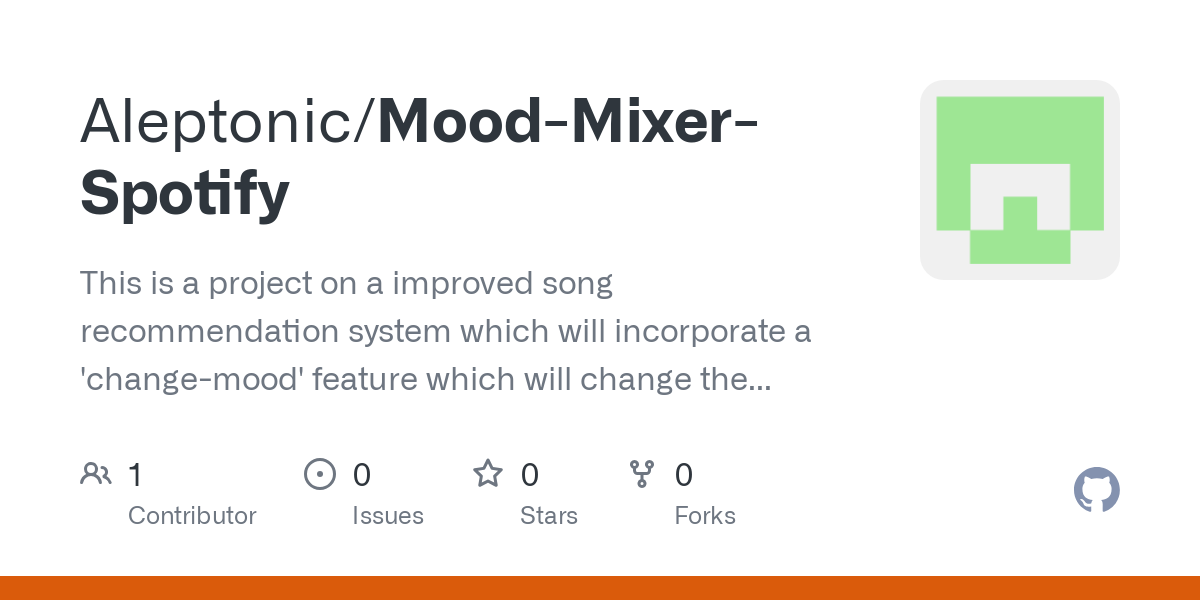 Mood Mixer Spotify
