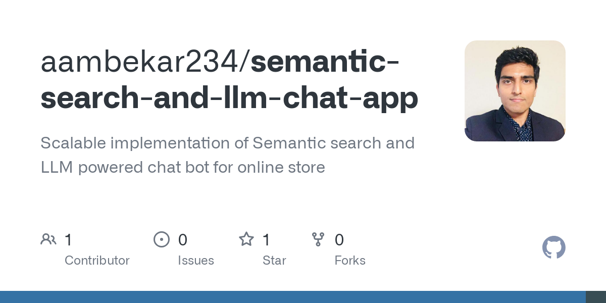 semantic search and llm chat app