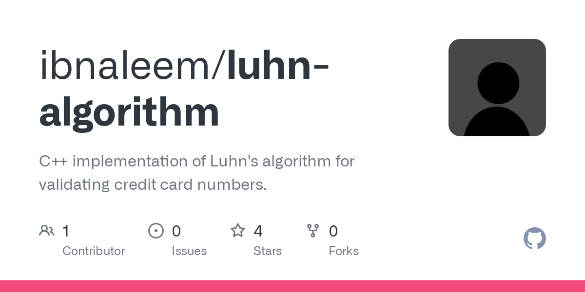 luhn algorithm