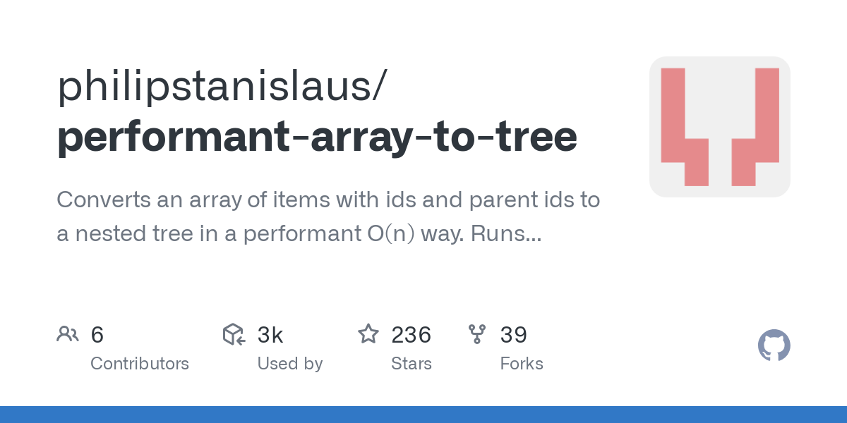 performant array to tree