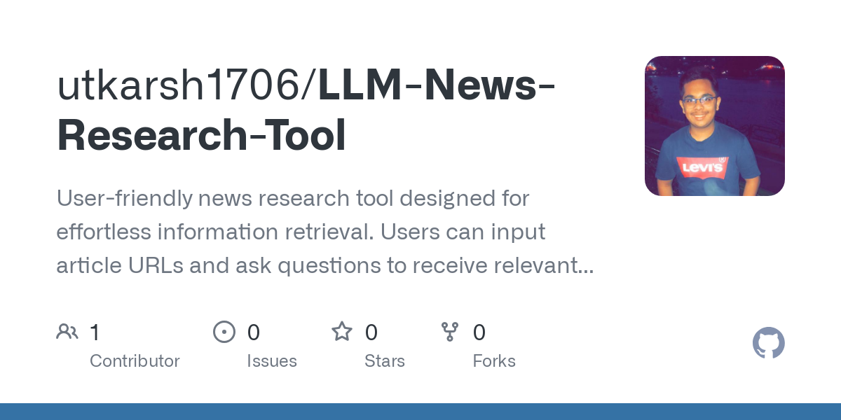 LLM News Research Tool