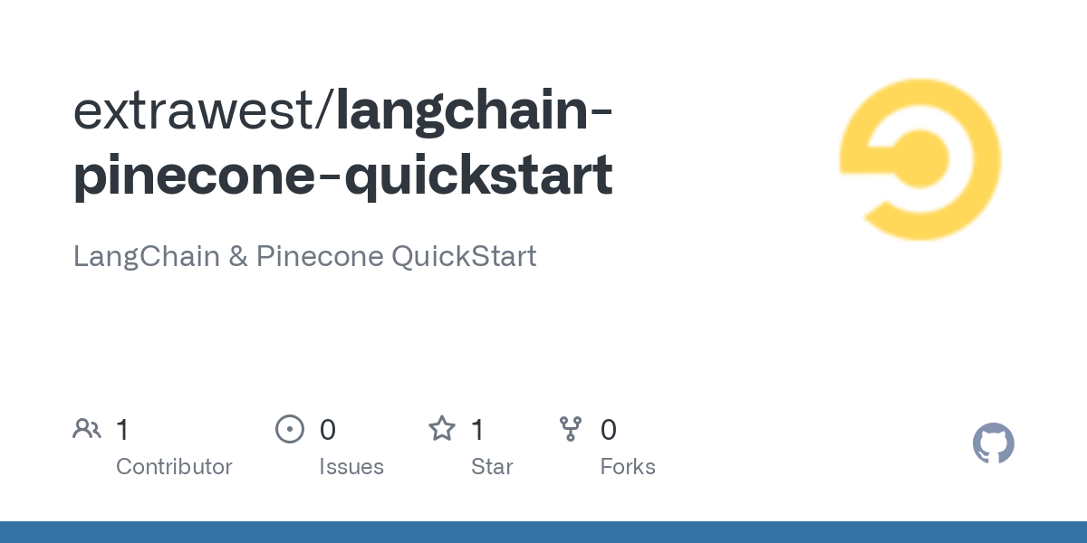langchain pinecone quickstart