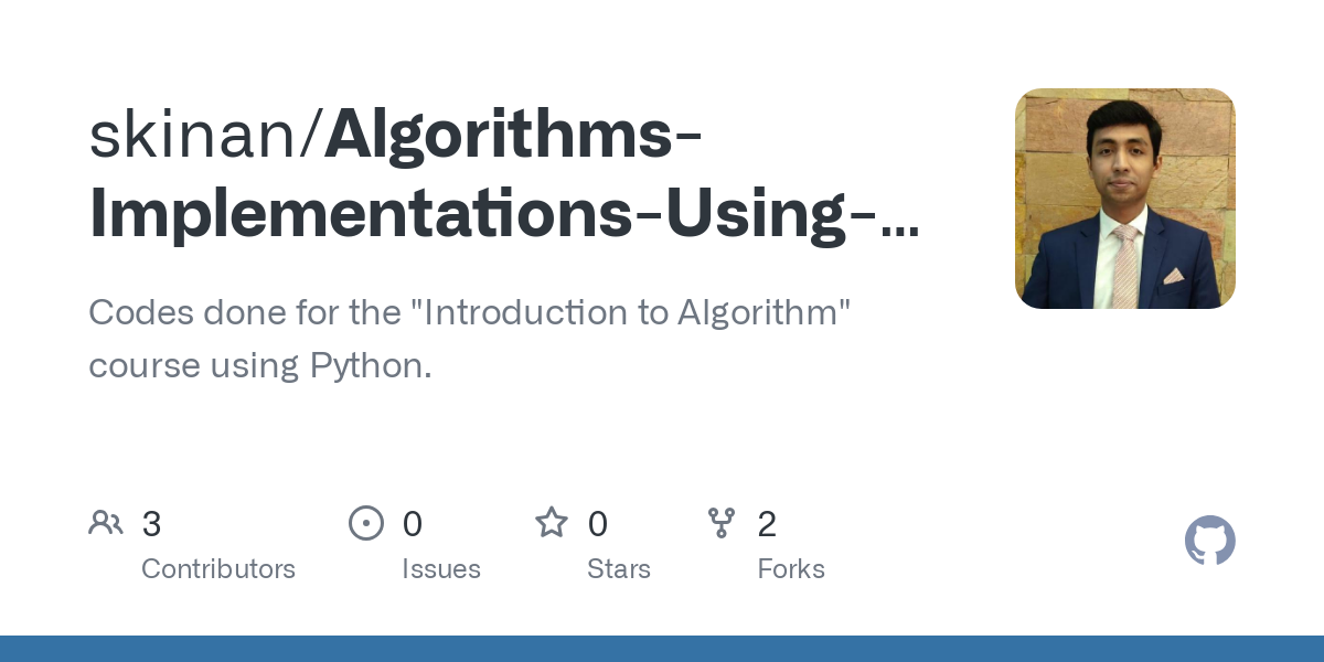 Algorithms Implementations Using Python