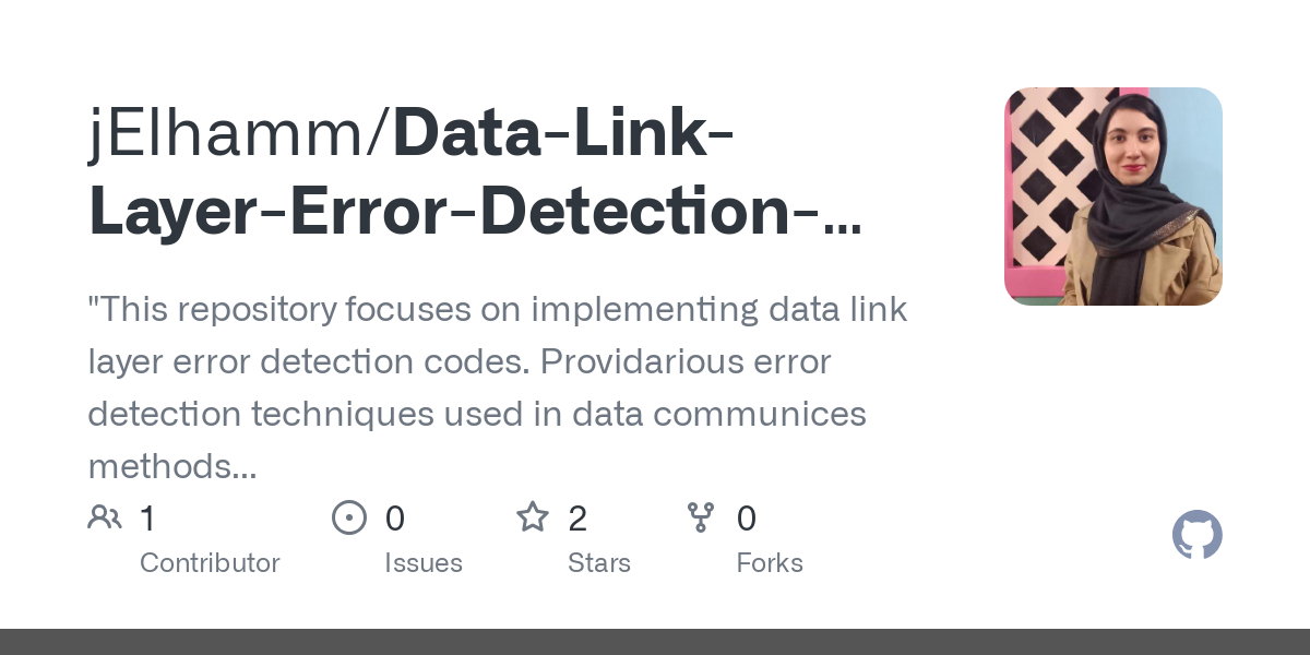 Data Link Layer Error Detection Codes