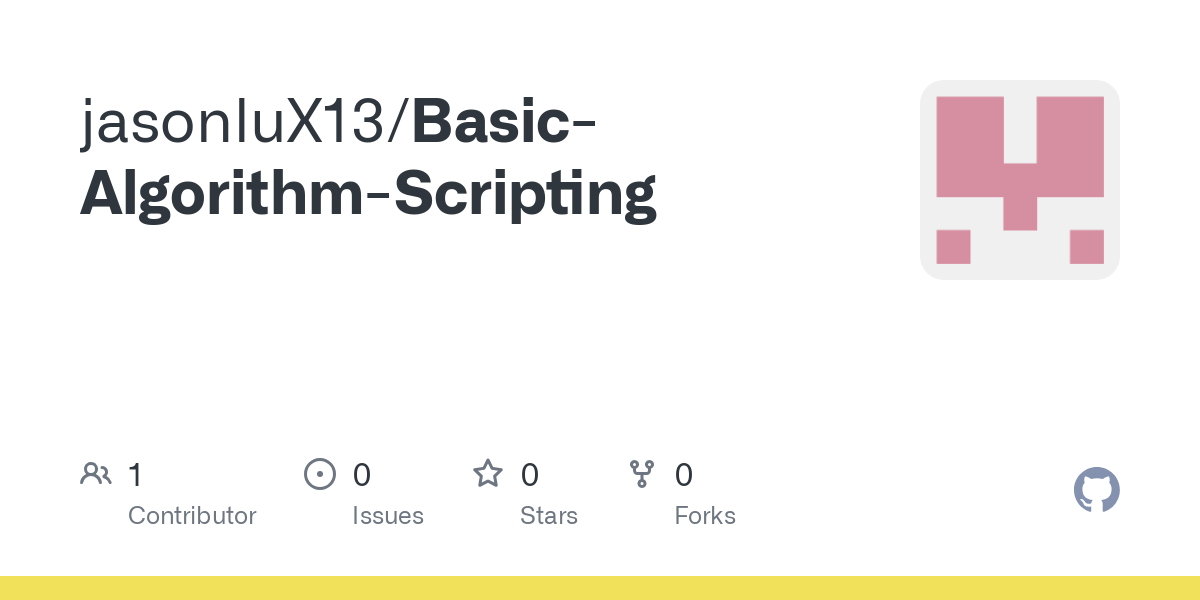Basic Algorithm Scripting