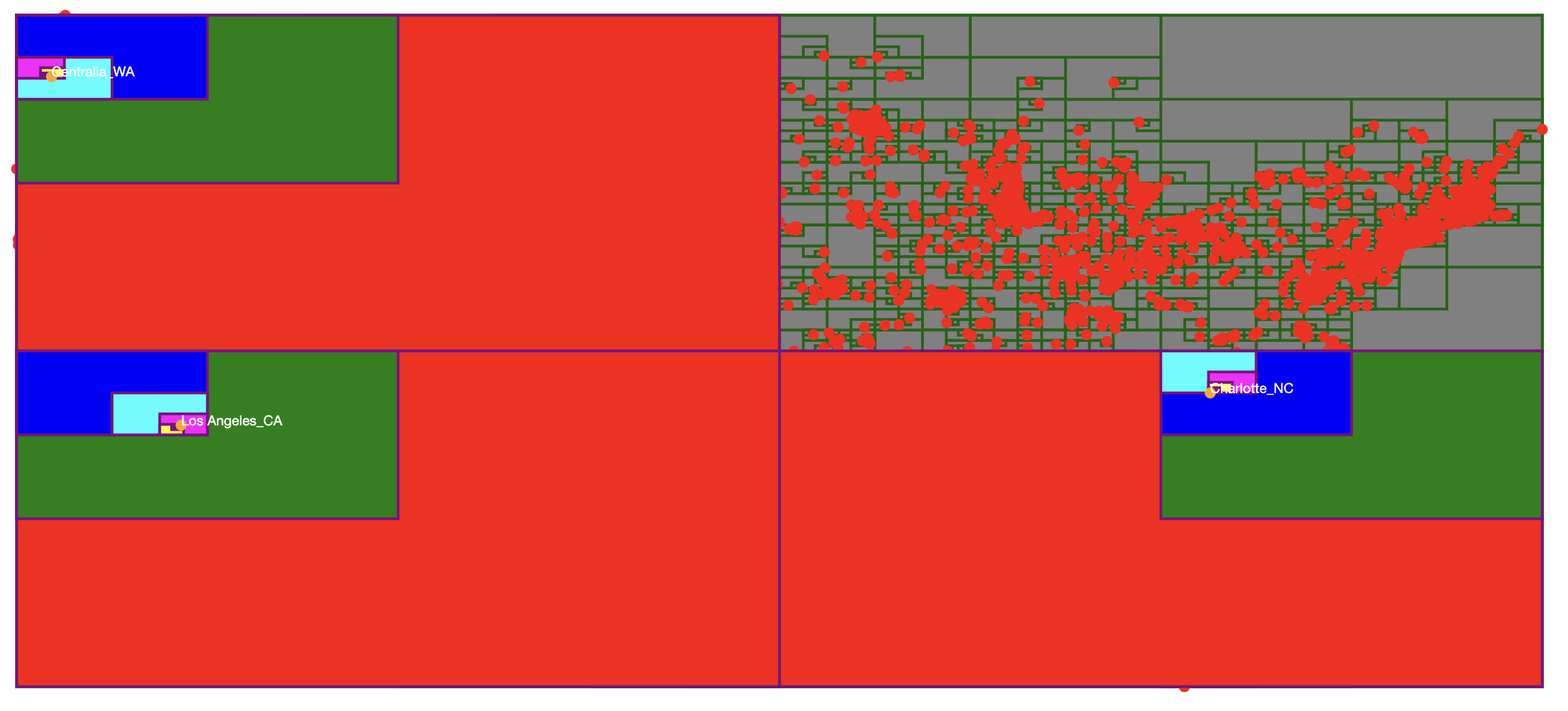 Quadtree -Suche Screenshot