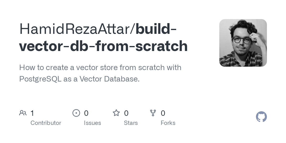 build vector db from scratch
