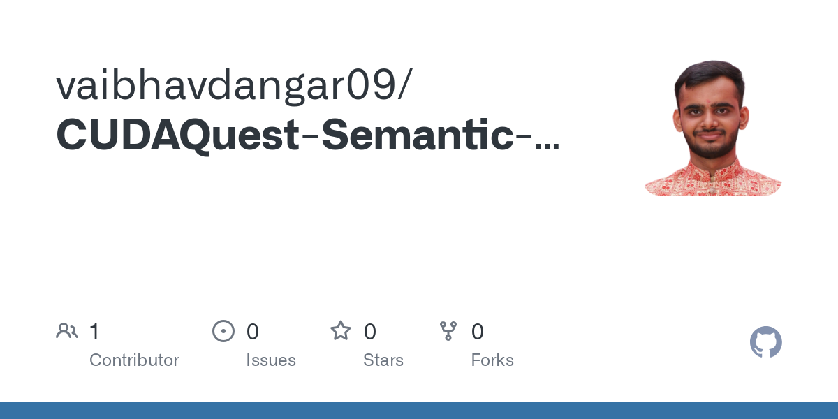 CUDAQuest Semantic Crawl to Answer Engine