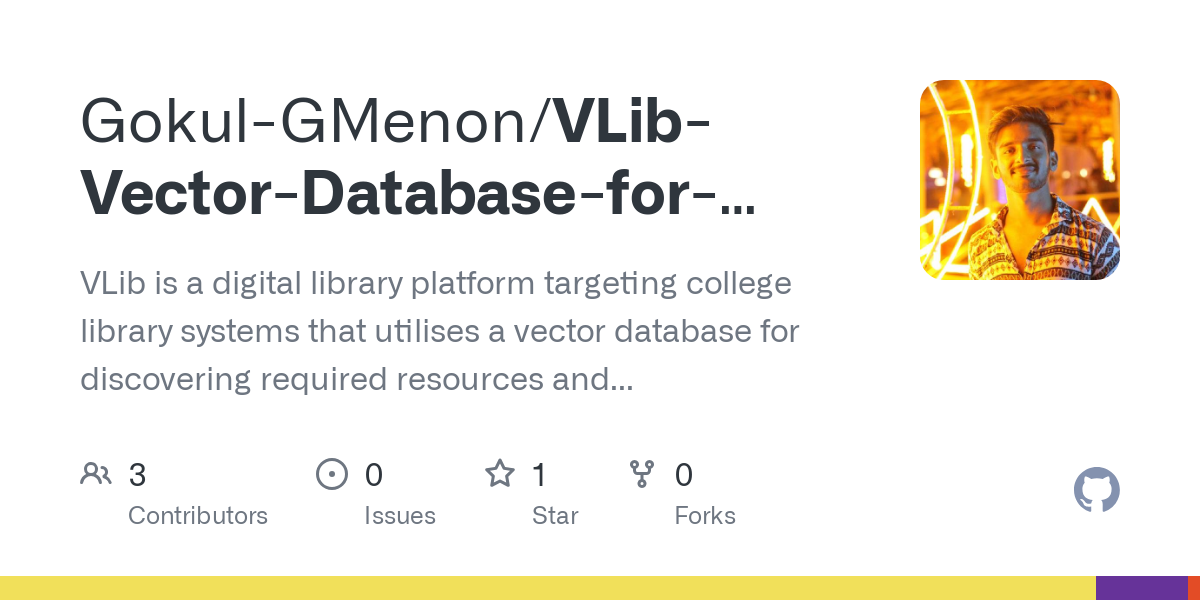 VLib Vector Database for College Library