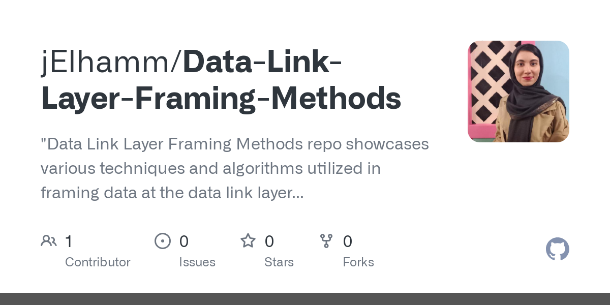 Data Link Layer Framing Methods