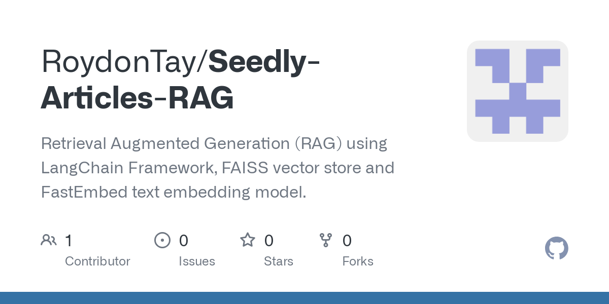 Seedly Articles RAG