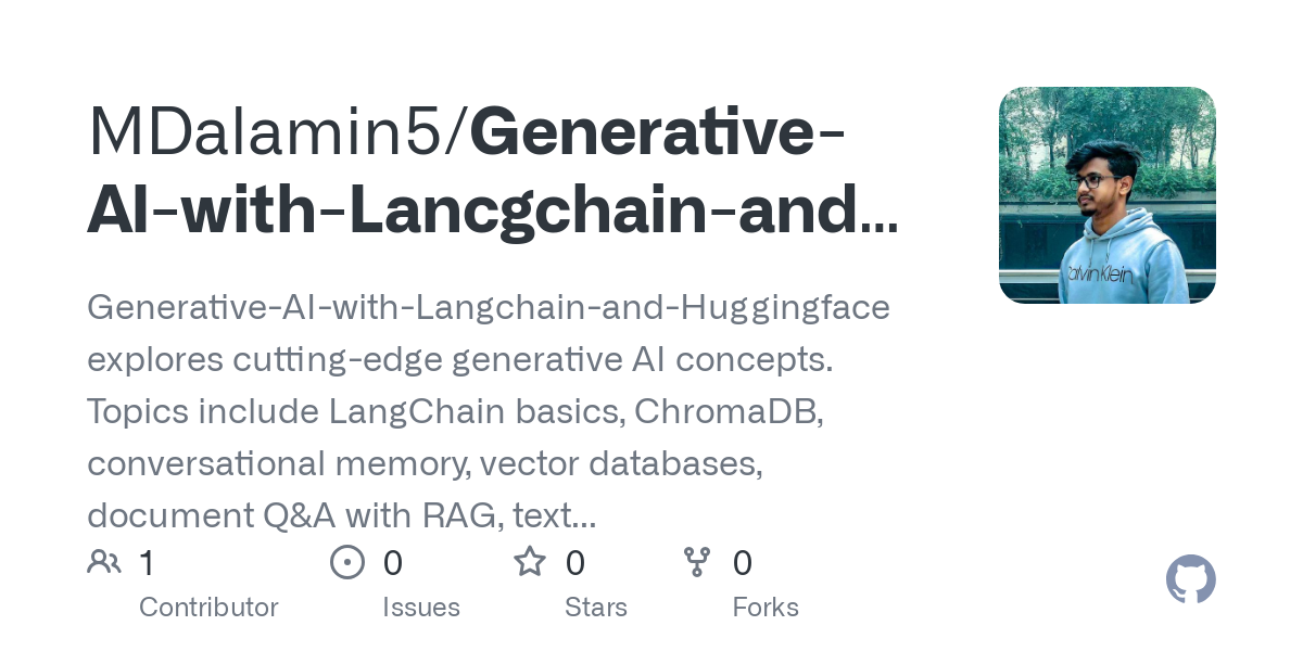 Generative AI with Lancgchain and Huggingface