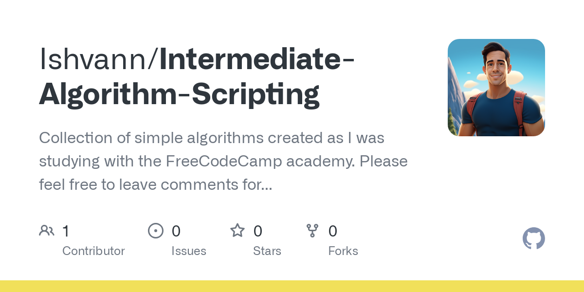 Intermediate Algorithm Scripting