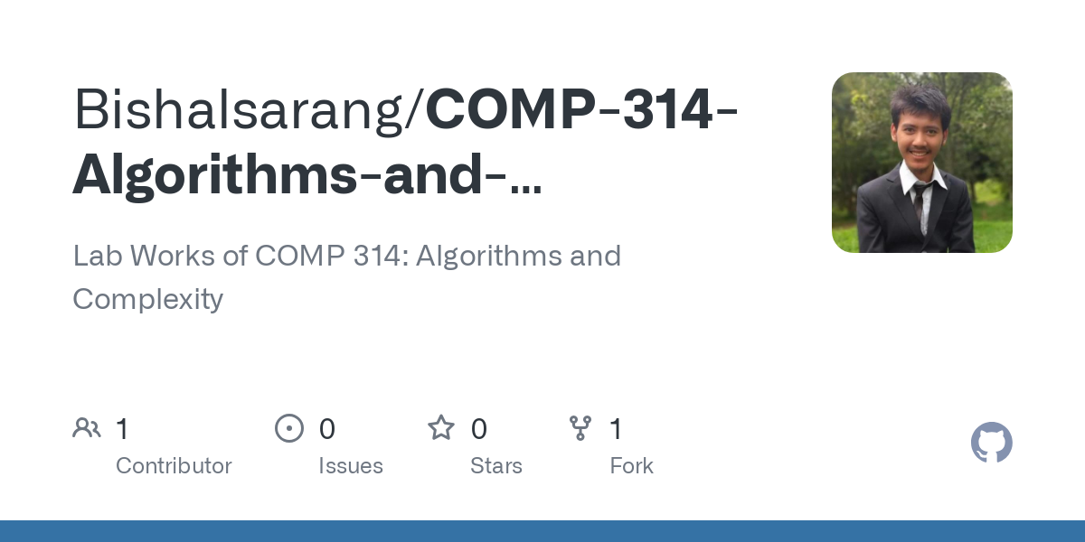 COMP 314 Algorithms and Complexity Labworks