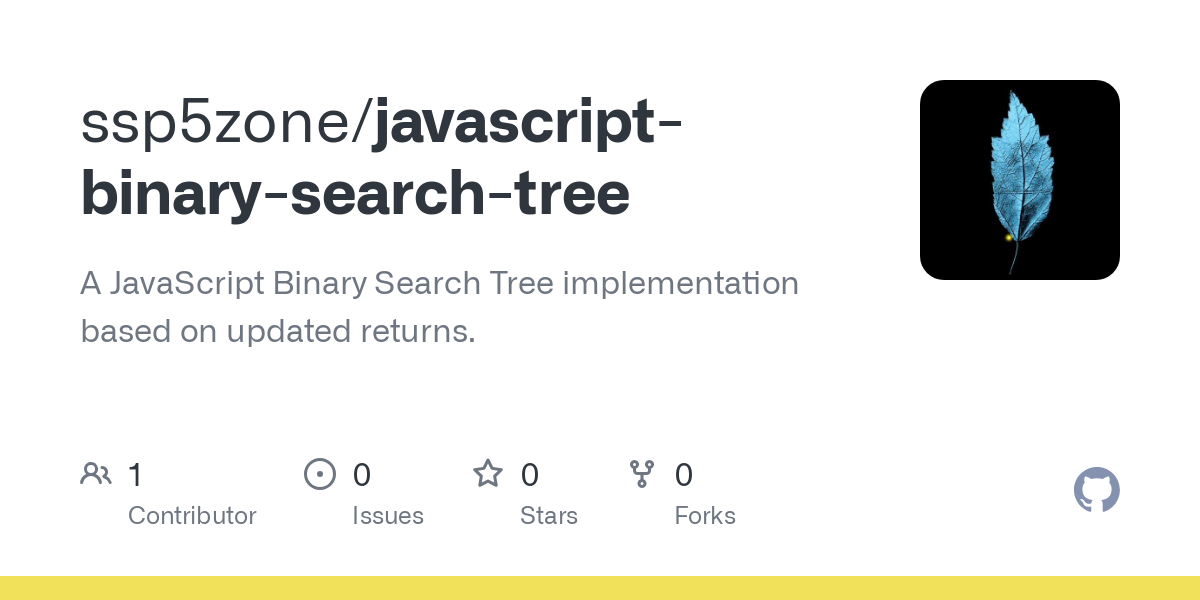 javascript binary search tree