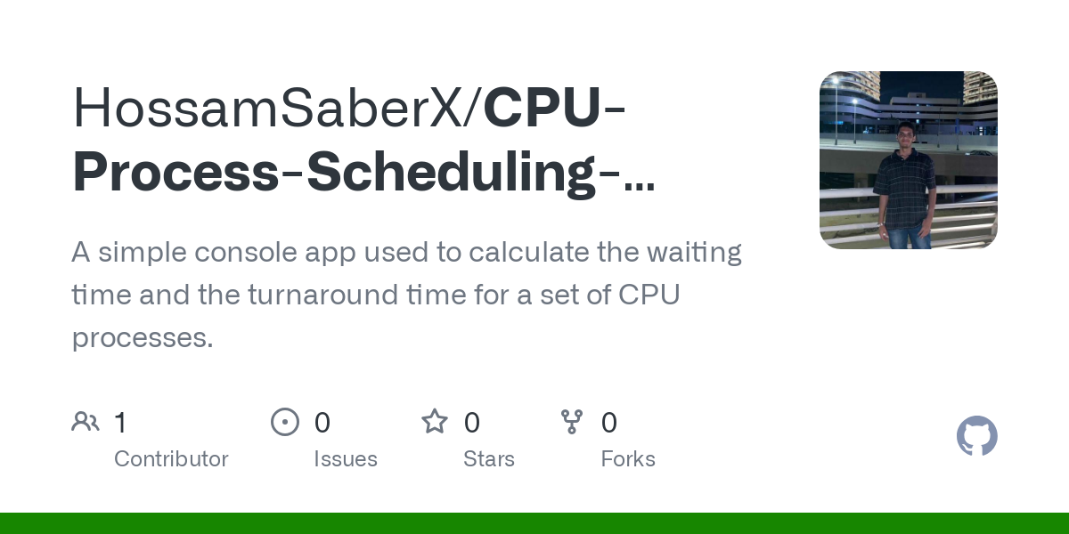 CPU Process Scheduling Solver