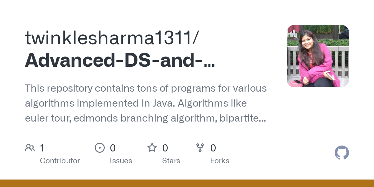 Advanced DS and Algorithms
