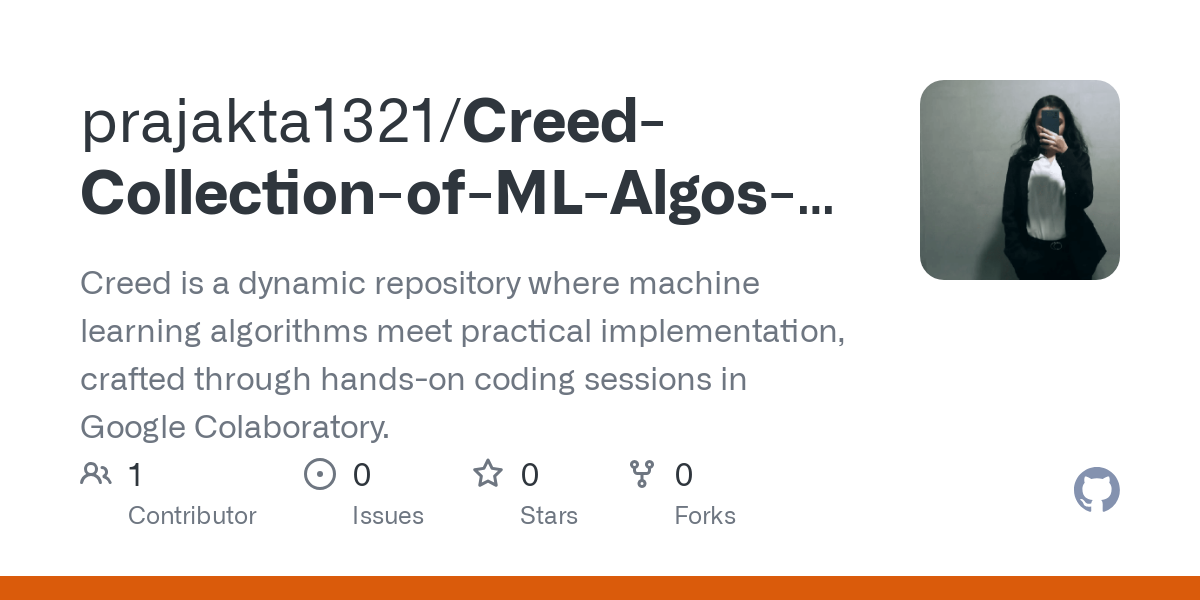 Creed Collection of ML Algos and Strategies