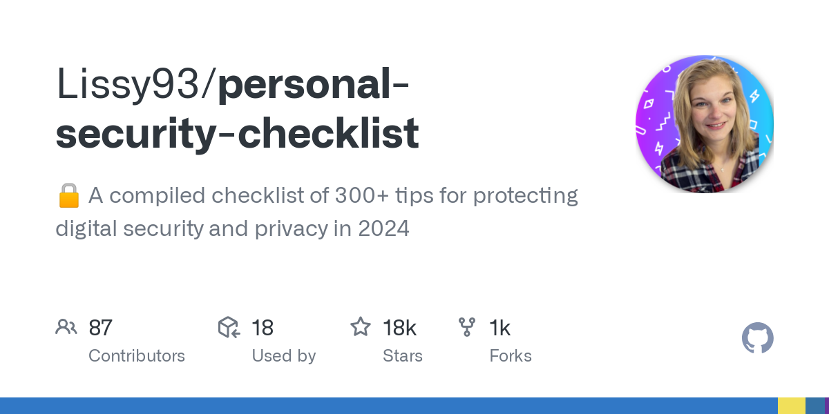 personal security checklist