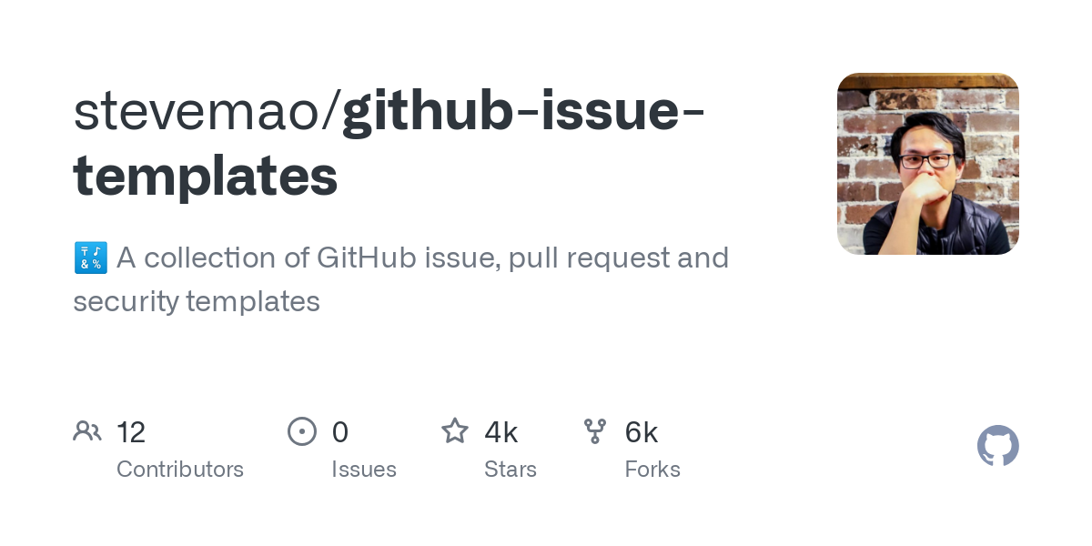 github issue templates
