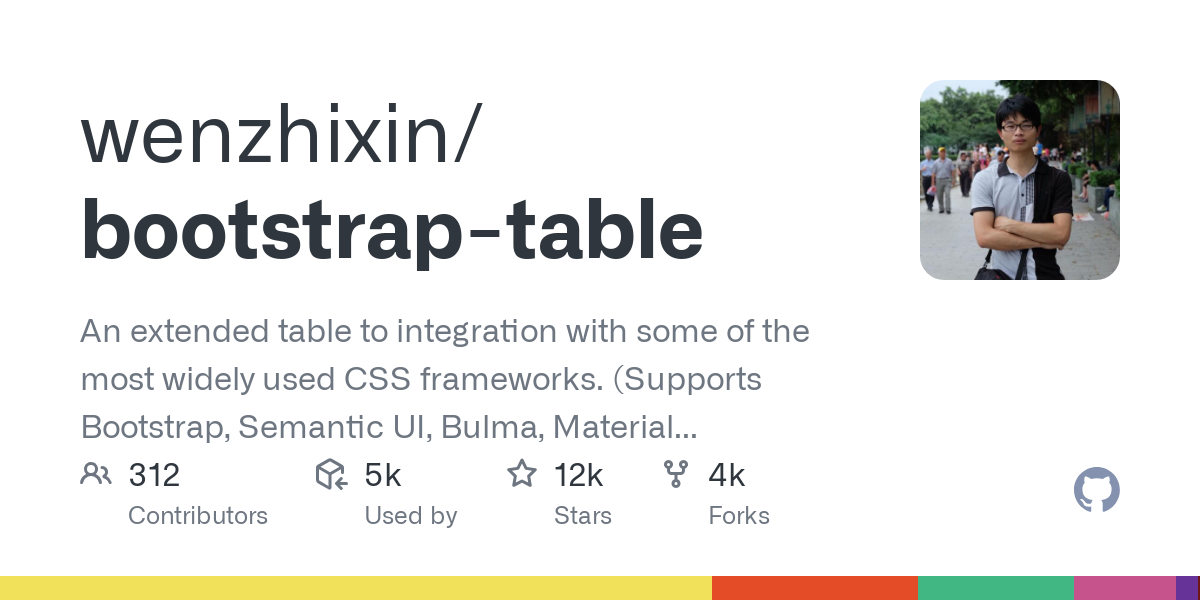 bootstrap table