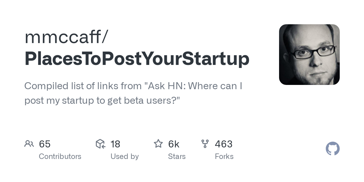 PlacesToPostYourStartup