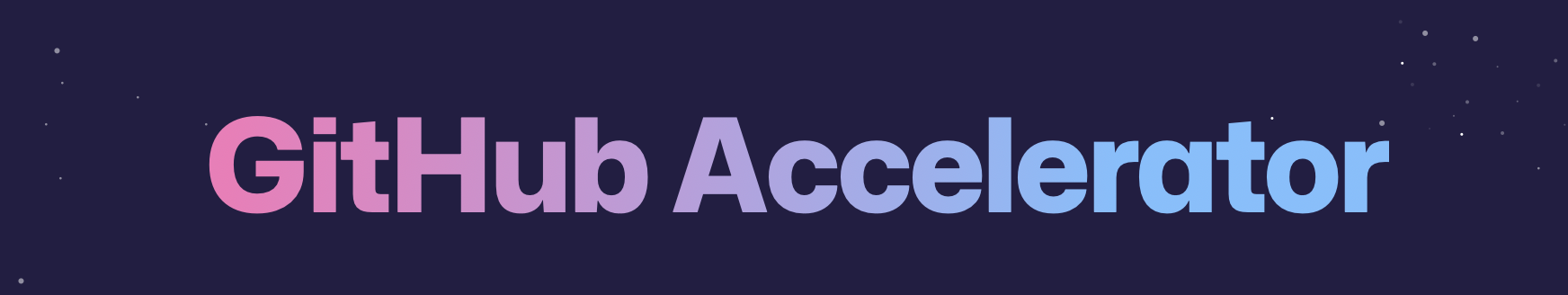 Github Accelerator