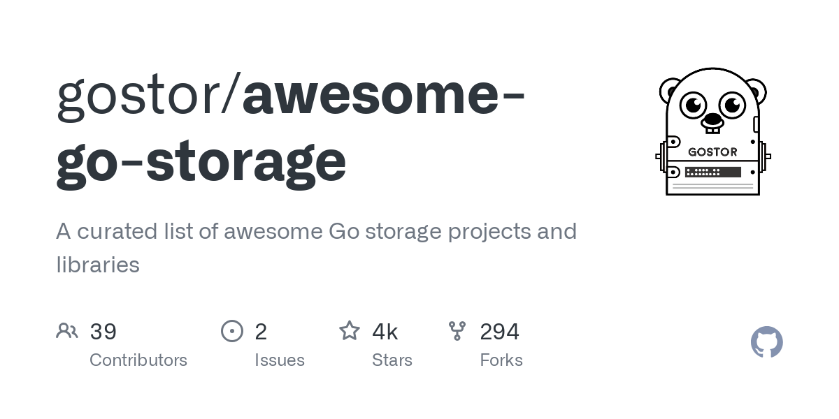 awesome go storage