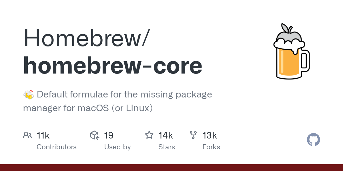 homebrew core