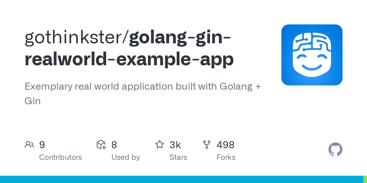golang gin realworld example app