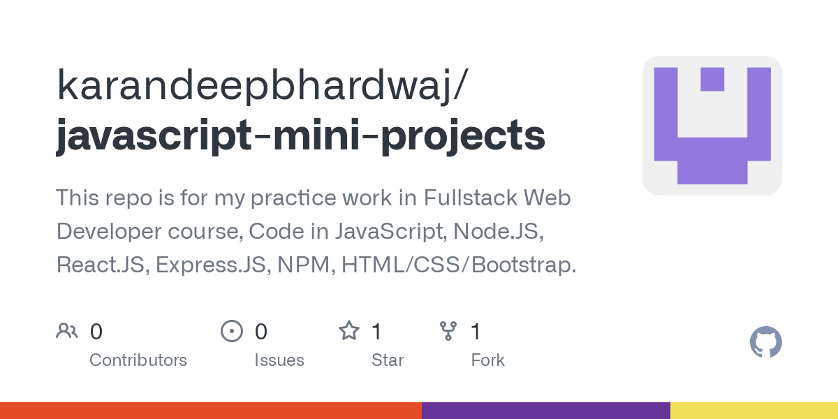 javascript mini projects