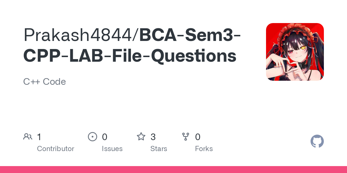 BCA Sem3 CPP LAB File Questions