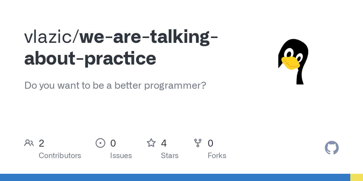 we are talking about practice