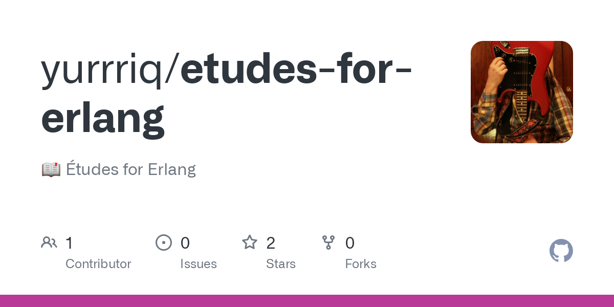 etudes for erlang