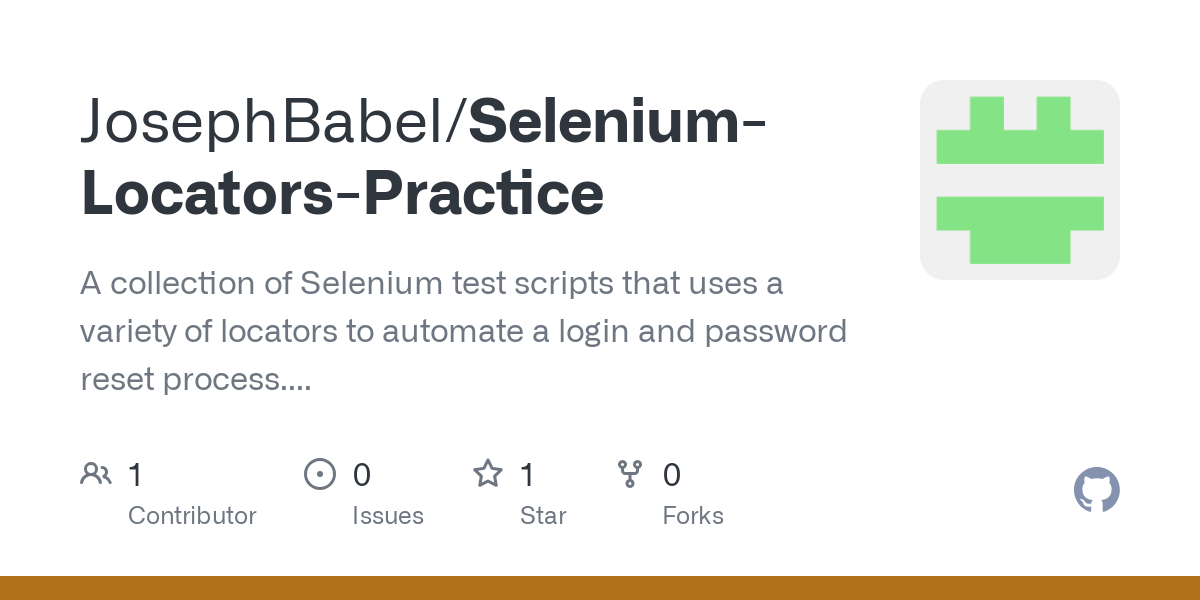 Selenium Locators Practice