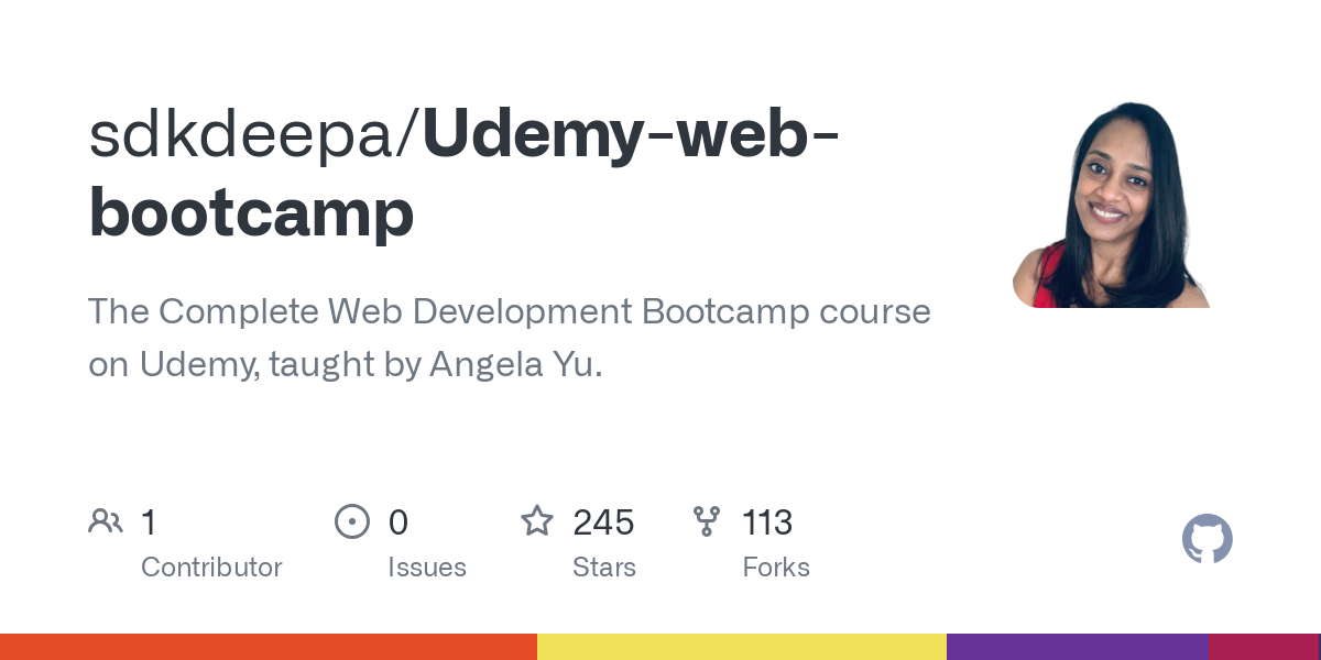 Udemy web bootcamp