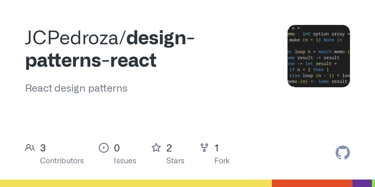 design patterns react