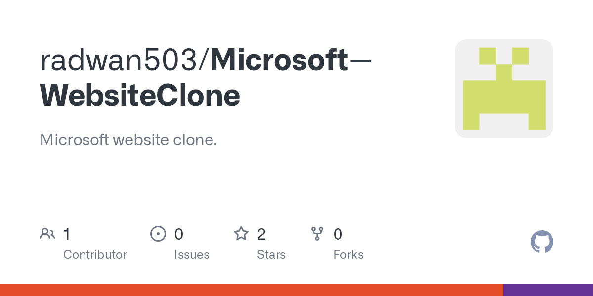 Microsoft  WebsiteClone