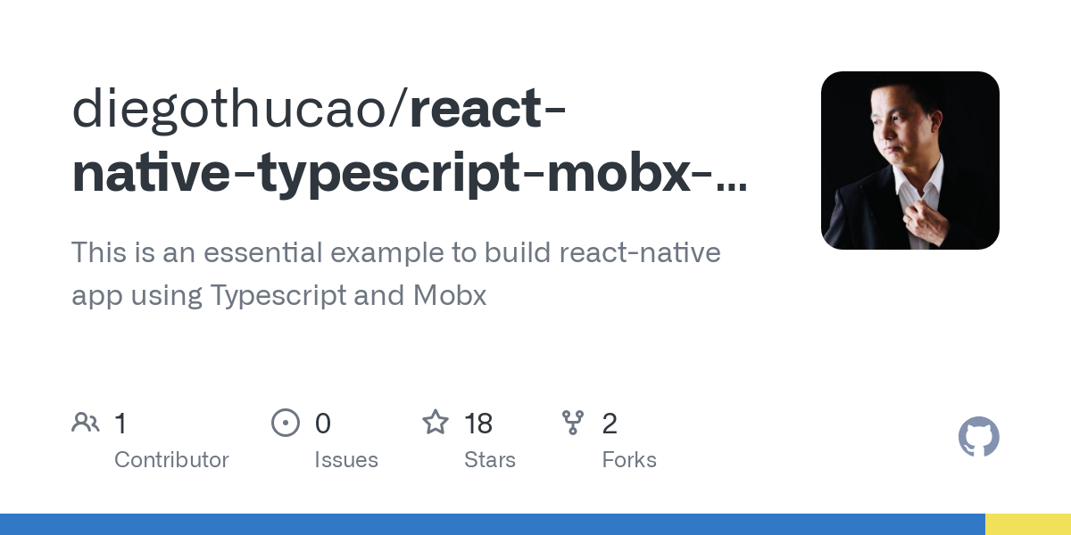 react native typescript mobx template