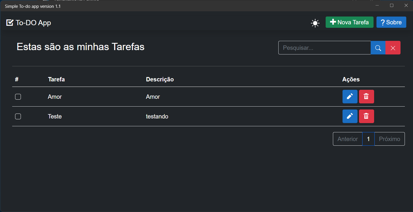Maui Simple to -Do 앱 - Windows- Dark Mode