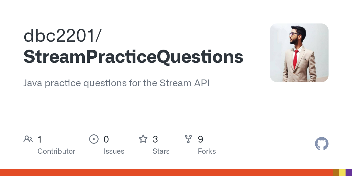 StreamPracticeQuestions