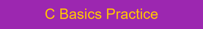 배너 C 기본 연습