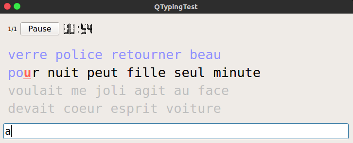 임의의 단어로 훈련하십시오
