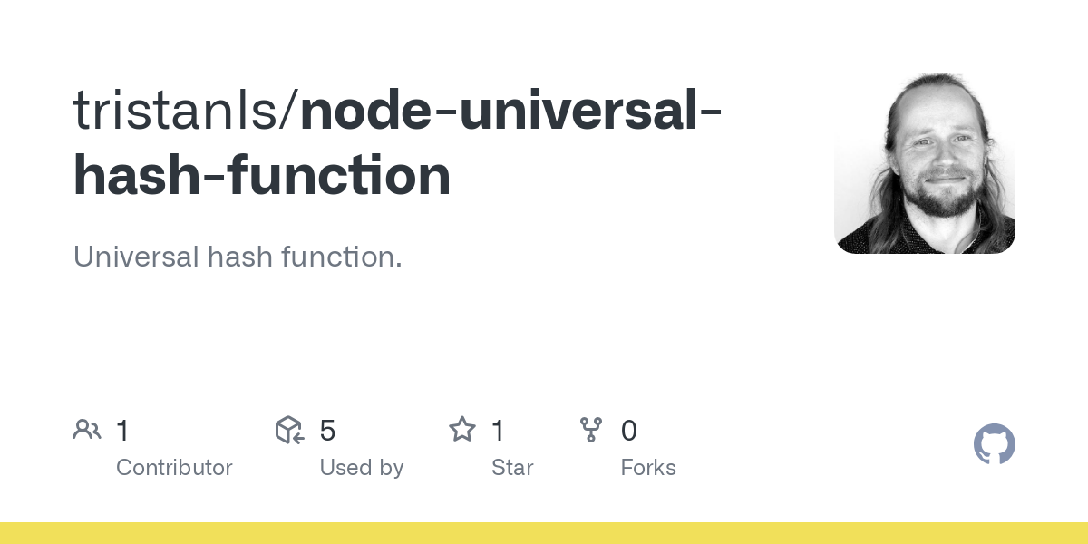 node universal hash function